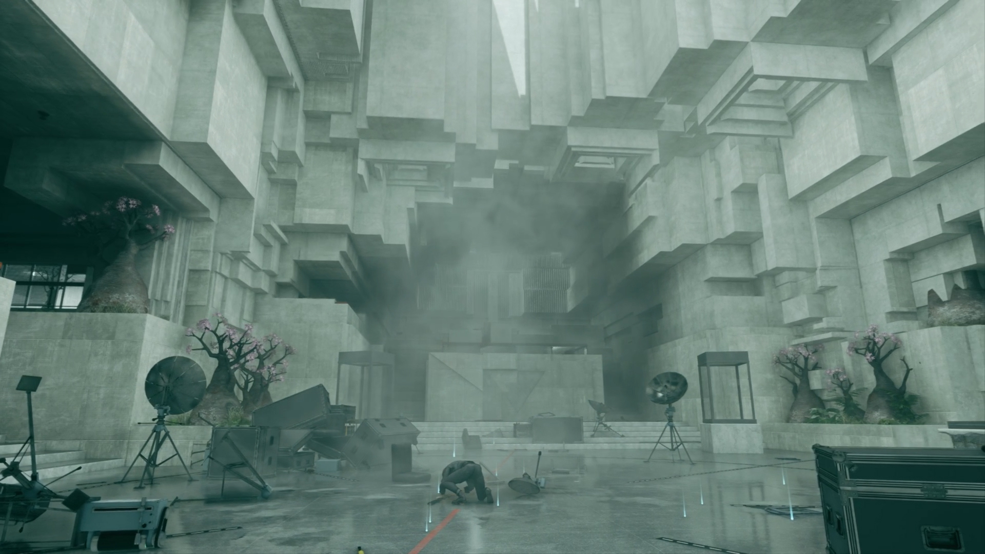 Level design in *Control* relies heavily on brutalist architecture but also pushes the design vocabulary of brutalism to its extremes.